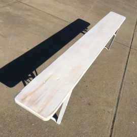 Vintage Whitewash Bench seat