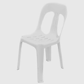 White Stacking Bistro Chair