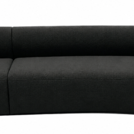 Curved Boucle Couch