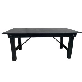 Black Farmhouse Trestle Table