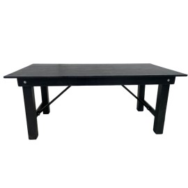 Black Farmhouse Trestle Table