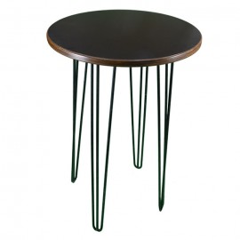 Black Round High Bar Table