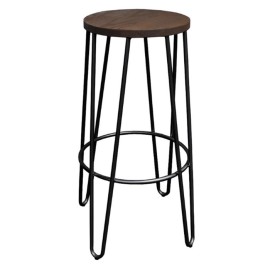 Black Hair Pin Stool