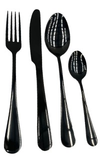 Gun Metal Grey Cutlery Set
