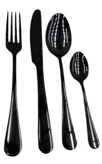 Gun Metal Grey Cutlery Set