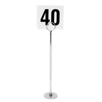 Chrome Table Number Stand