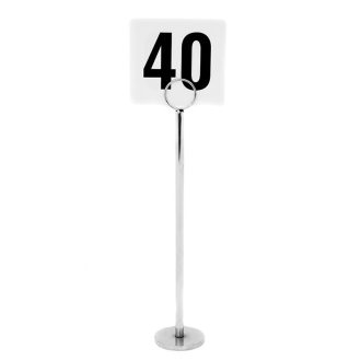 Chrome Table Number Stand
