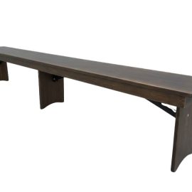 Farmhouse Bench Seat - Dark Brown