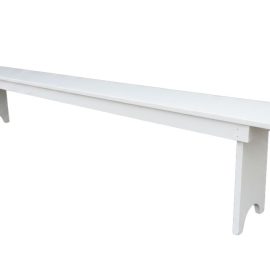 White Wood Farmhouse Bench Seat