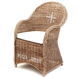 Wicker Chair with Cushion