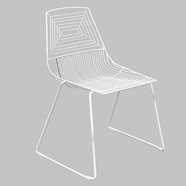 Wire Dining Chair - White