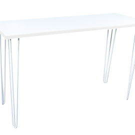 White Hairpin Bench Bar