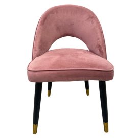 Velvet Tub Chair - Blush Pink